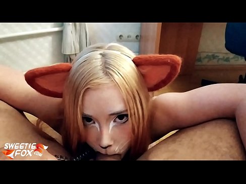 ❤️ Kitsune swallow dick agus cum na beul ☑  Bhidio gnè  leinn  ☑